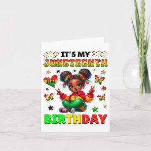 Tarjeta Es mi cumpleaños 19 de junio para los Chicas Ki