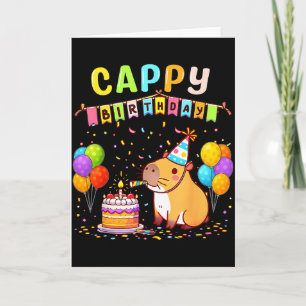 Tarjeta Es Mi Cumpleaños Chicas Amantes De Capybara Cumple