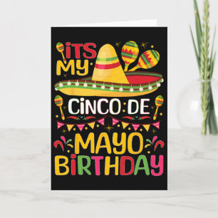 Tarjeta Es Mi Cumpleaños Cinco De Mayo 5 De Mayo Cumpleaño