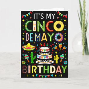 Tarjeta Es mi cumpleaños Cinco De Mayo Party 