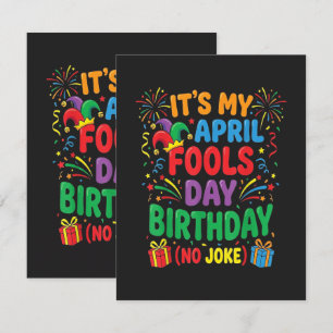 Tarjeta Es mi cumpleaños del Día de los Inocentes y no es 