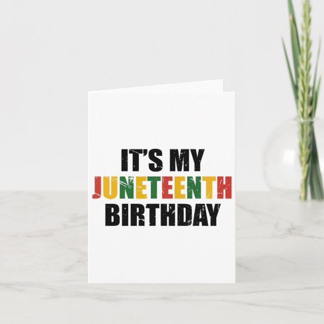 Tarjeta Es mi cumpleaños, el 11 de junio, el orgullo de Me (Anverso)
