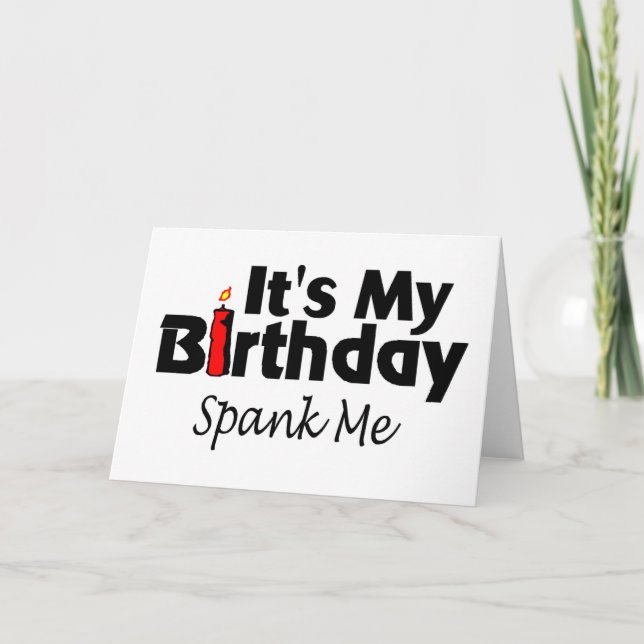 Tarjeta Es mi cumpleaños España me (Anverso)