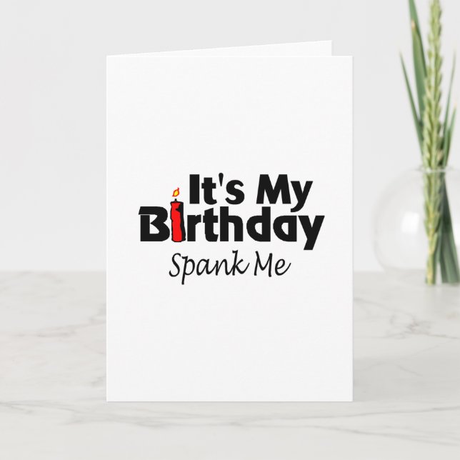 Tarjeta Es mi cumpleaños España me (Anverso)