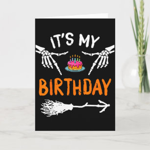 Tarjeta Es Mi Cumpleaños Esqueleto Feliz Cumpleaños de Hal