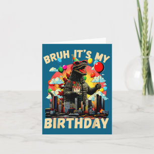 Tarjeta Es mi cumpleaños Kaiju Fiesta de Cumpleaños Japón
