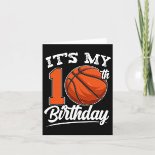 Tarjeta Es mi cumpleaños número 10 Jugador de Bysketbyll 1
