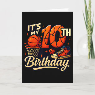 Tarjeta Es mi cumpleaños número 10 Sketll Lover 10 años Bd