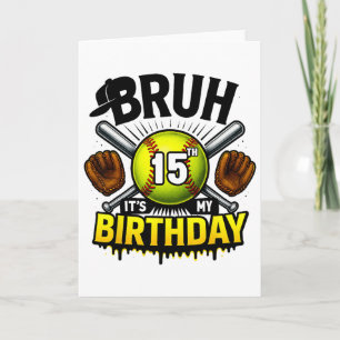 Tarjeta Es mi cumpleaños número 15, chicos suaves 15 años