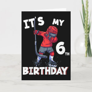 Tarjeta Es mi cumpleaños número 6 Cumpleaños de 6 años de