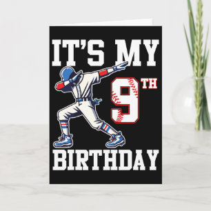 Tarjeta Es mi cumpleaños número 9 Bysebyll 9 años cumpleañ
