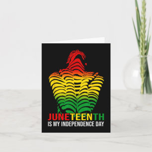 Tarjeta Es mi Día de la Independencia Afro-Americano Afric