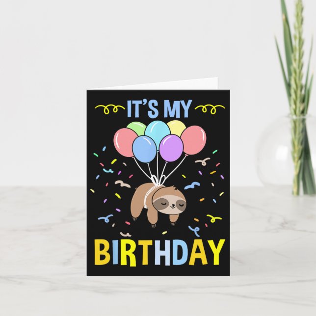Tarjeta Es mi eslogan de cumpleaños (Anverso)