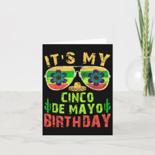 Tarjeta Es mi fiesta de cumpleaños graciosa de Cinco De Ma