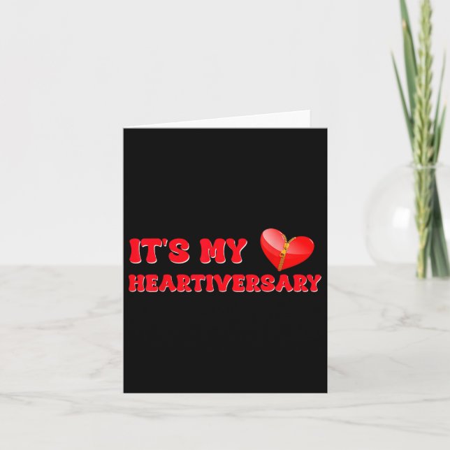 Tarjeta Es mi Heartiversary Conciencia CHD Enfermedades de (Anverso)