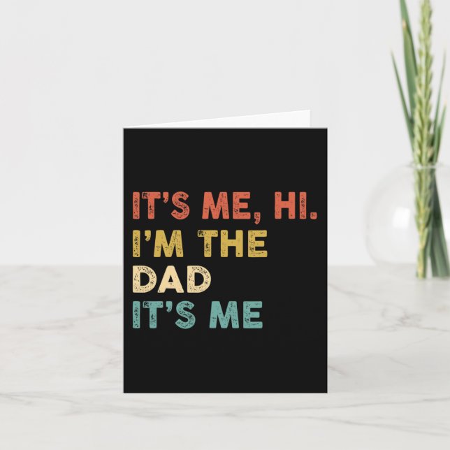 Tarjeta Es Mi Hola Soy El Papá Es Mi Diversión Humor Antig (Anverso)