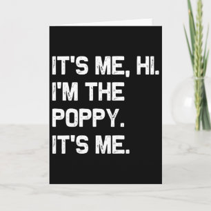 Tarjeta Es Mi Hola Soy La Amapola Es Mi Divertido Fa