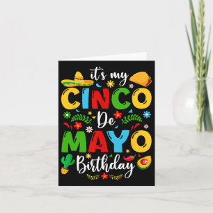 Tarjeta Es mi primer cumpleaños de mayo gracioso cinco de 
