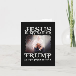 Tarjeta ¿Es mi salvador Trump mi presidente 1?