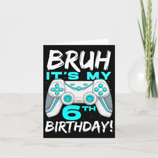 Tarjeta Es mi sexto cumpleaños, cumpleaños Bo, de 6 años (Anverso)