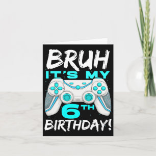 Tarjeta Es mi sexto cumpleaños, cumpleaños Bo, de 6 años