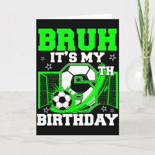 Tarjeta Es mi sexto cumpleaños divertido cumpleaños de fút
