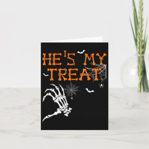 Tarjeta Es mi truco que es mi gran golpe de halloween