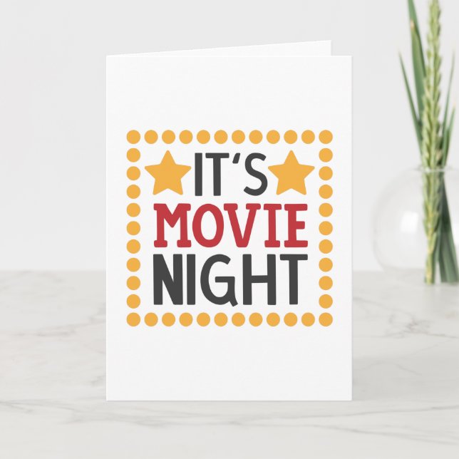 Tarjeta Es noche de cine (Anverso)