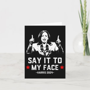 Tarjeta Es Para Mi Cara El Gracioso Voto De Kamala Harris