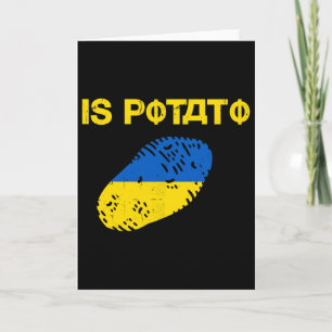 Tarjeta Es Patata Divertido Ucrania Chiste Apoya Ucrania E