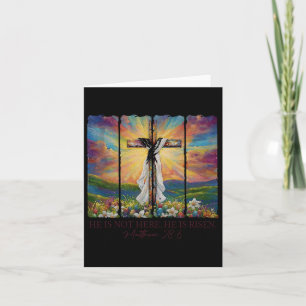 Tarjeta Es Primavera Rising Pascua Jesús cruza Bi Cristian