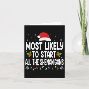 Tarjeta Es Probable Que Los navidades Empiecen A Toda La F