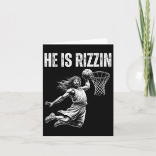 Tarjeta Es Rizzin Bysketbyll Jesús Cristiano Pascua