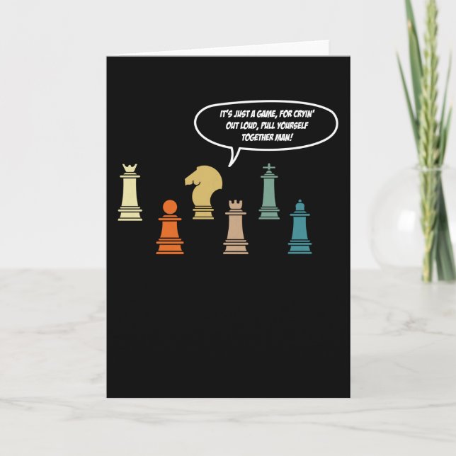 Tarjeta Es sólo un juego de ajedrez (Anverso)