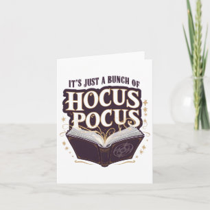 Tarjeta Es sólo un montón de Hocus Pocus Halloween Witchcr