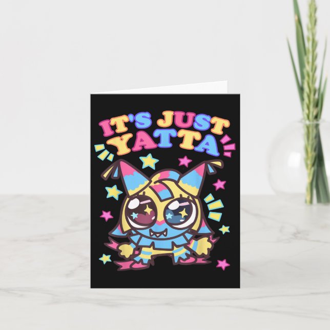 Tarjeta Es sólo Yatta Toons Dandys Chicas del mundo Cumple (Anverso)