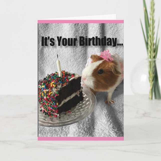 Tarjeta Es su cerdo del cumpleaños… hacia fuera (Anverso)