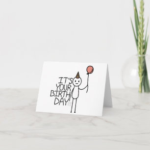 Tarjeta Es su día de nacimiento - Etiqueta de cumpleaños n
