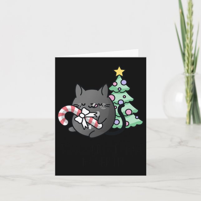 Tarjeta Es tan brillante que debo asesinarlo - Navidades d (Anverso)