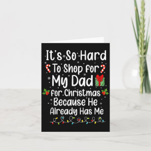 Tarjeta Es Tan Difícil Comprar Para Mi Papá Para Navidad B