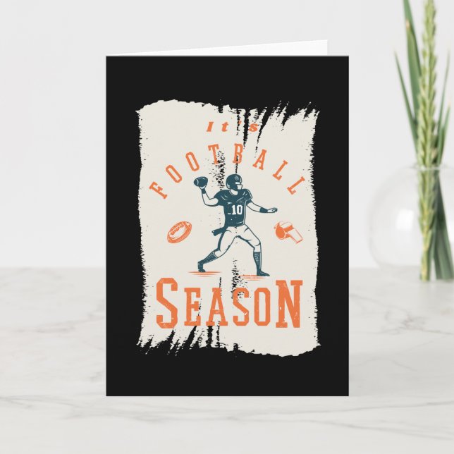 Tarjeta Es temporada de fútbol (Anverso)