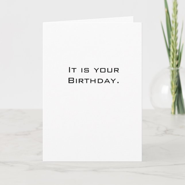 Tarjeta Es tu cumpleaños (Anverso)