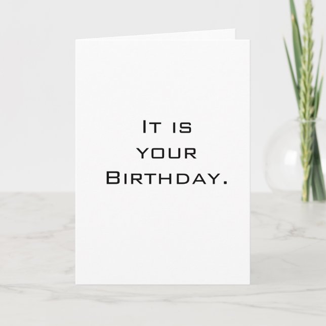 Tarjeta Es tu cumpleaños (Anverso)
