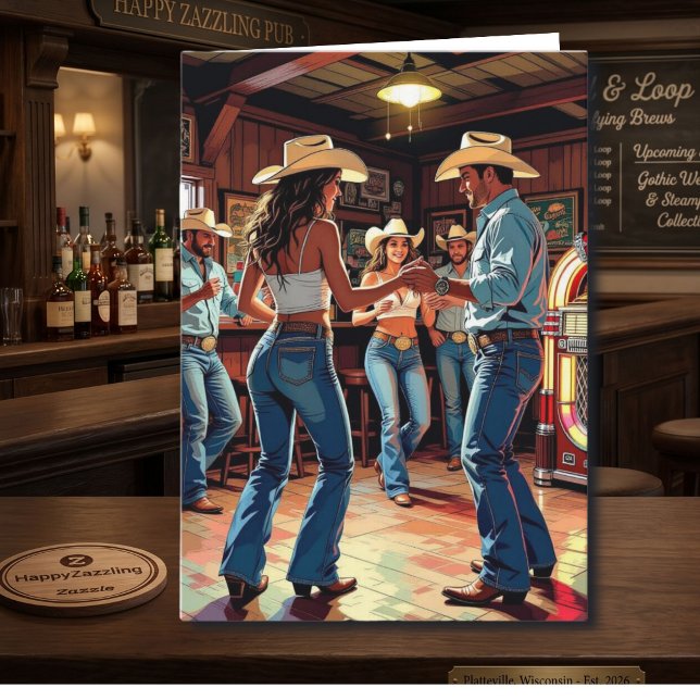 Tarjeta ¡Es tu cumpleaños! Country y Western (Subido por el creador)