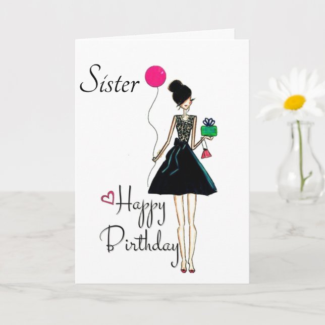 TARJETA ES TU CUMPLEAÑOS **HERMANA** ¡¡¡TE AMAS!!! (Planta pequeña)