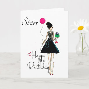 TARJETA ES TU CUMPLEAÑOS **HERMANA** ¡¡¡TE AMAS!!!