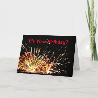 Tarjeta ¿Es tu cumpleaños? ¡Ten Una Explosión!