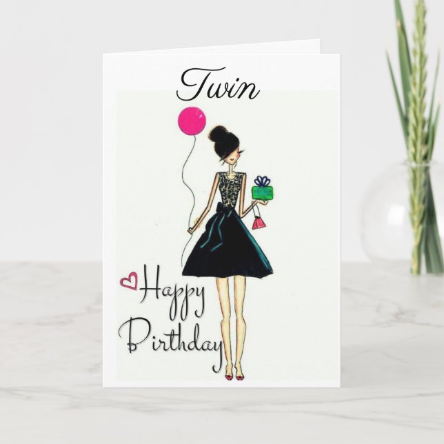 TARJETA **ES TU CUMPLEAÑOS!!!!*** **TWIN** (Anverso)