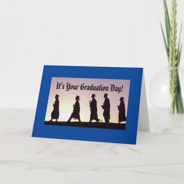 Tarjeta ¡Es tu día de graduación! (Anverso)