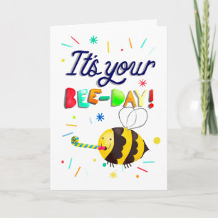 Tarjeta ¡Es tu día de la abeja! (Happy Birthday)